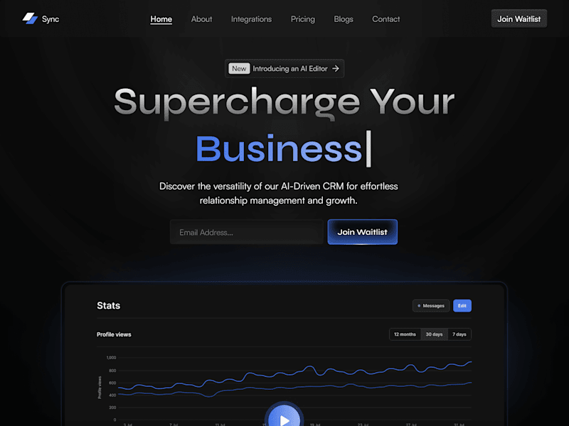 Cover image for Sync - SaaS CRM