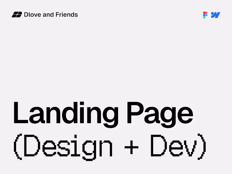 Cover image for Landing Page (Design + Dev)