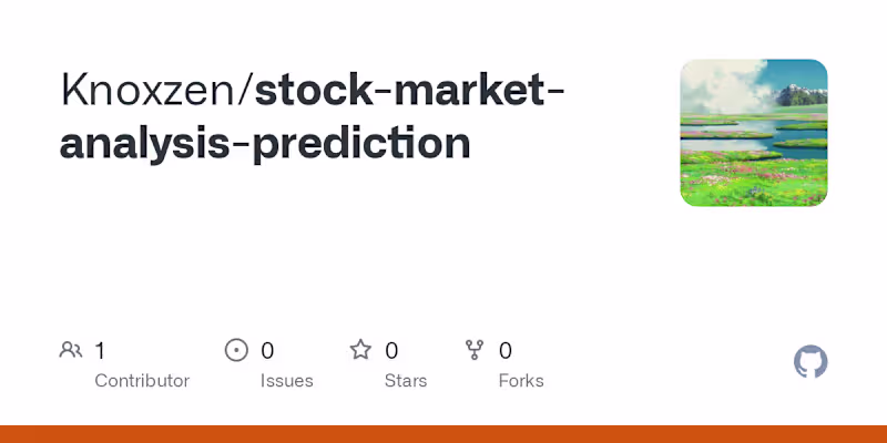 Cover image for Stock Market Analysis and Prediction