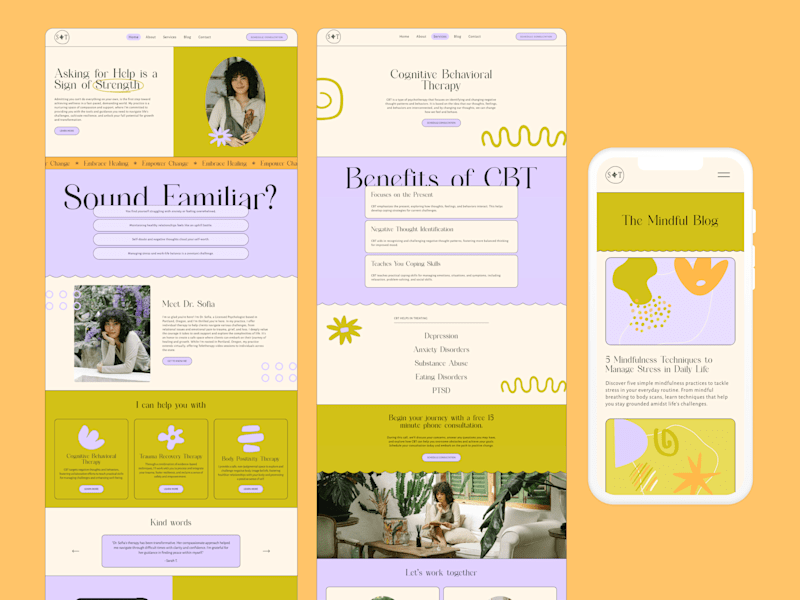 Cover image for Website and Branding for Holistic Women's Therapy Practice