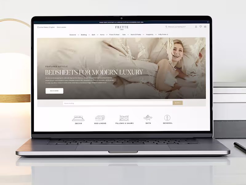 Cover image for Luxury Blog Redesign for Frette