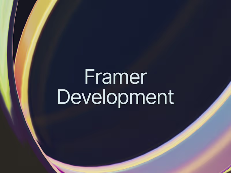 Cover image for  Framer's Website