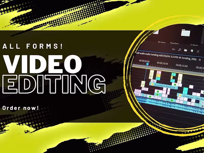 Cover image for YouTube Video Editing 