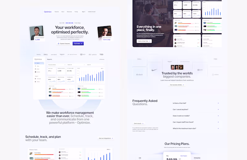 Cover image for SaaS Template Design. WIP