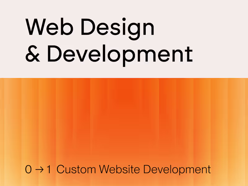 Cover image for Custom Web Design & Development To Solve Your Business Needs