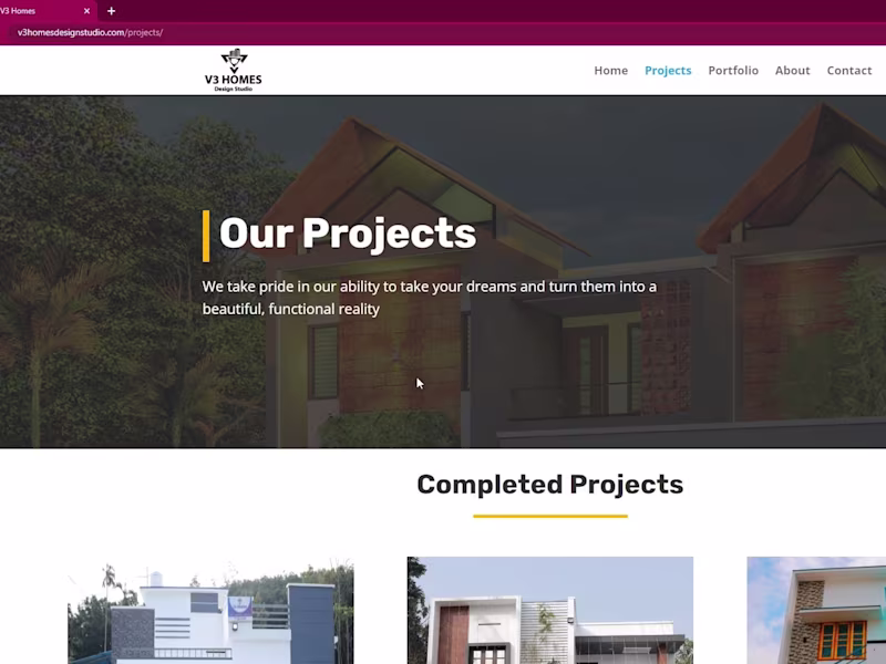 Cover image for Home - V3 Homes