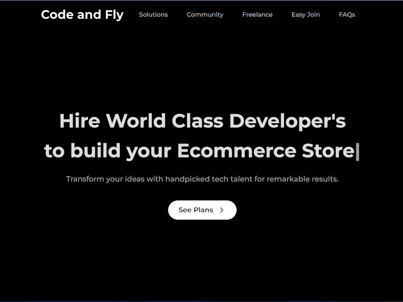 Cover image for Code And Fly Website
