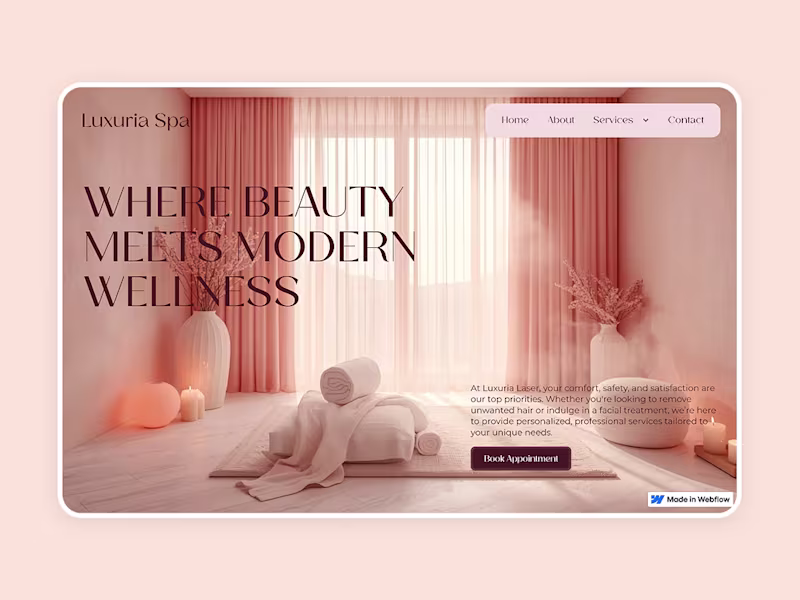 Cover image for Excited to share that my website Luxuria Laser Spa has been ...