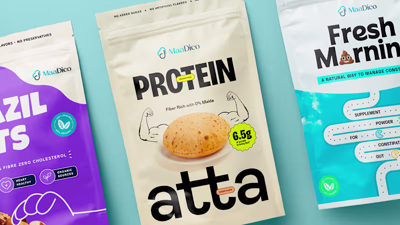 Cover image for Plant-Based Protein & Superfood Packaging - Maadico