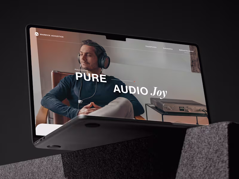 Cover image for Crafting the digital experience for Warwick Acoustics