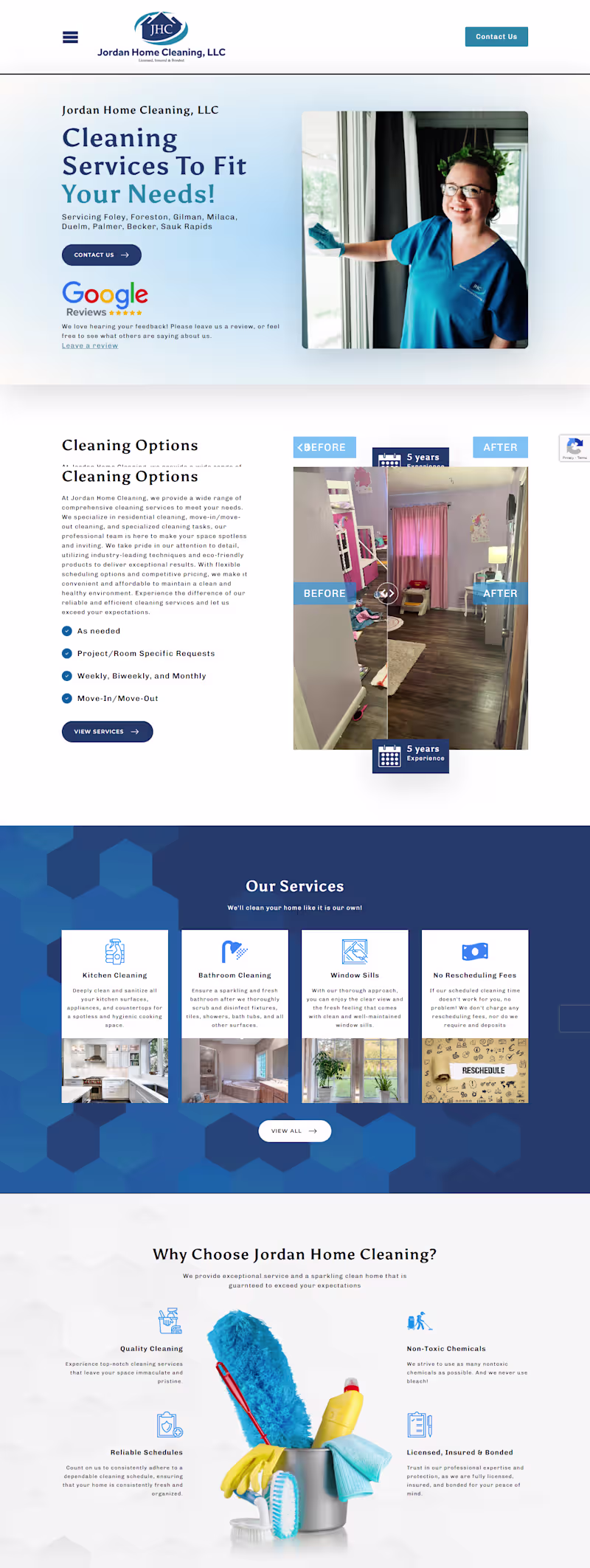 Cover image for Jordan's Cleaning Website