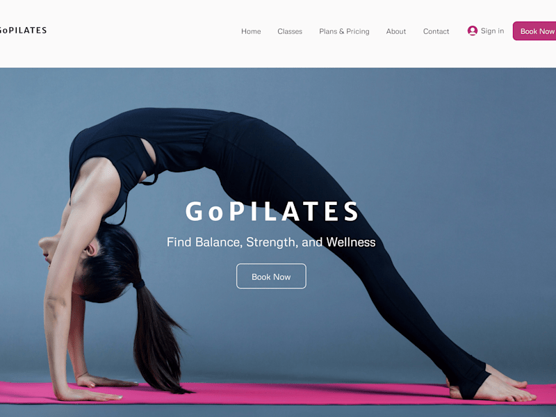 Cover image for Pilates Studio-Landing Page-Web Design -UI/UX
