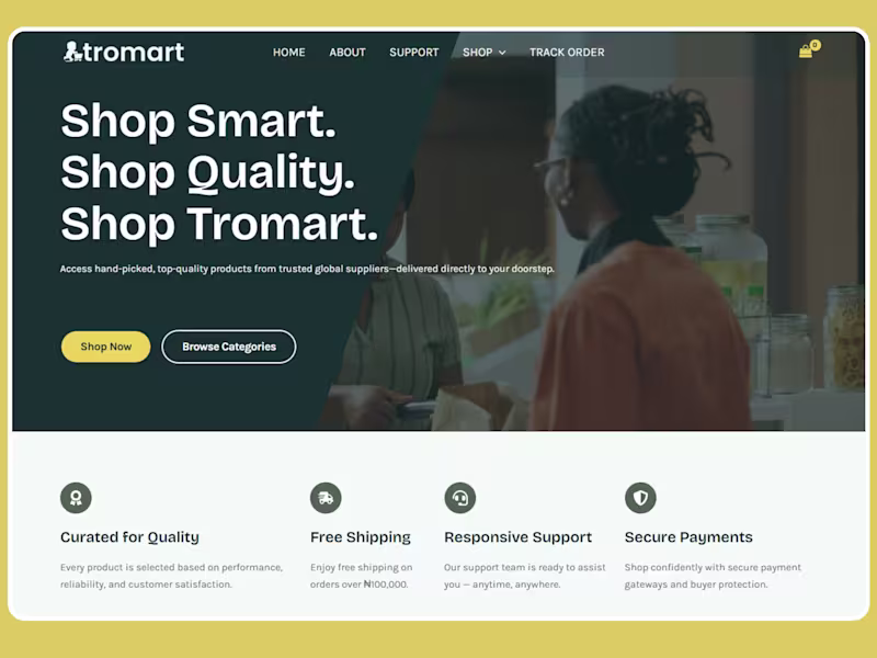 Cover image for Tromart E-commerce Platform Development