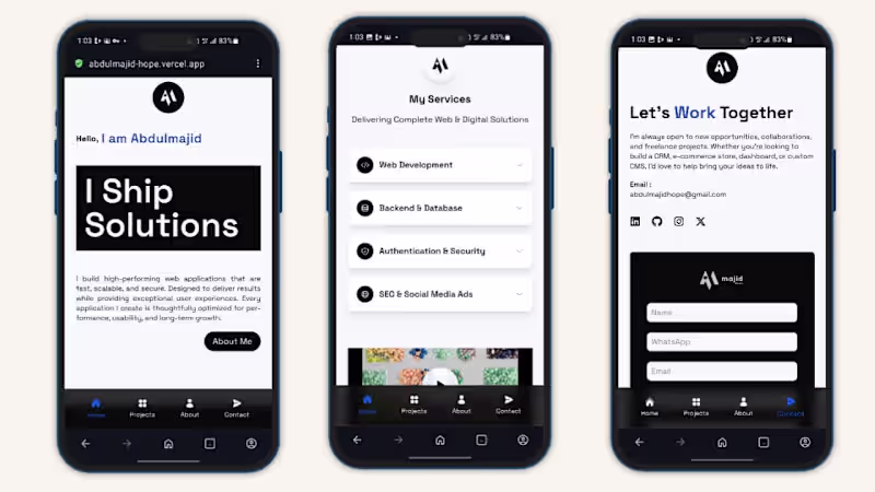 Cover image for Personal Portfolio Website Development