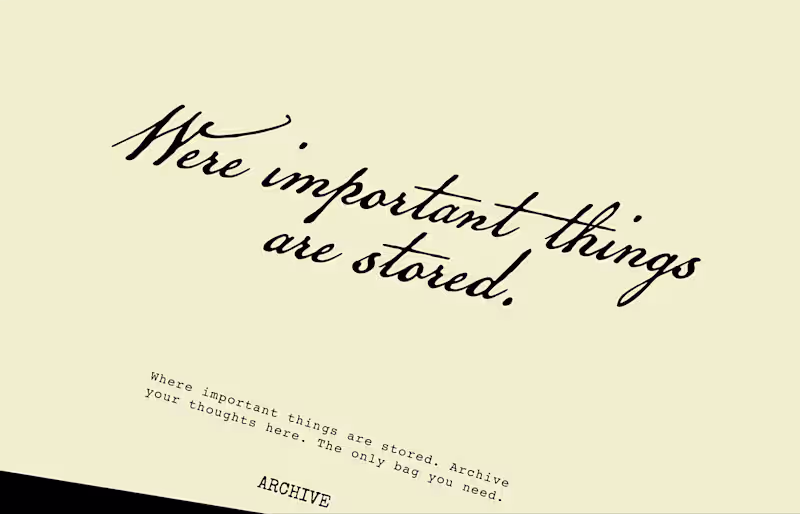 Cover image for Archive Bags/Creative Direction/Branding