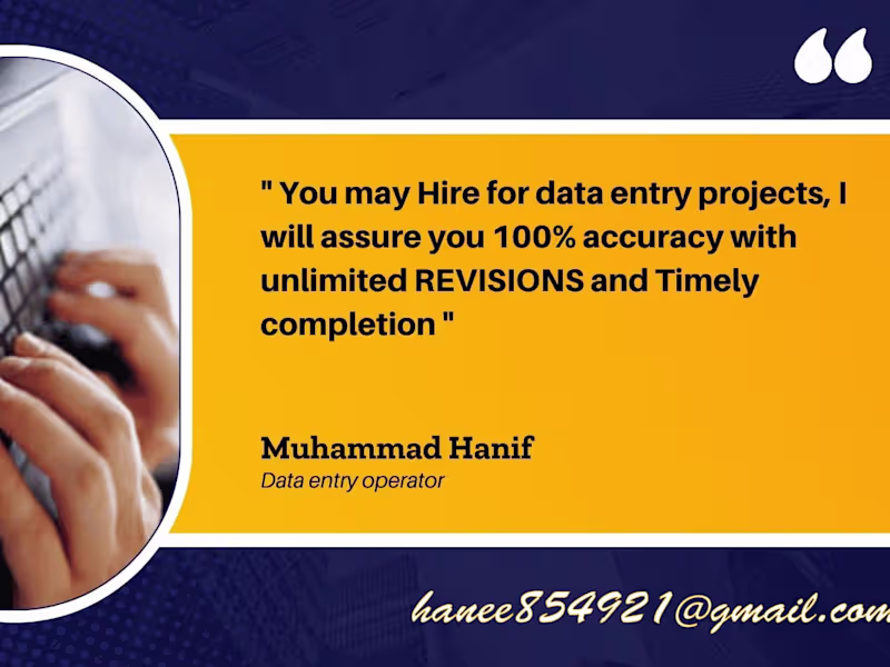 Cover image for Data Entry Services