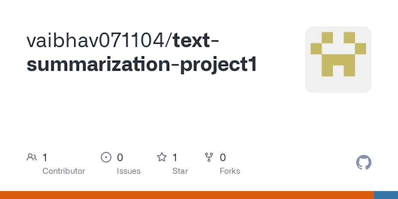 Cover image for text-summarization-project