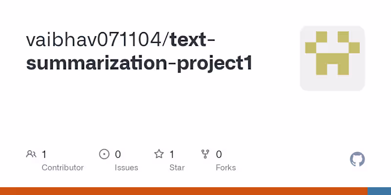 Cover image for text-summarization-project