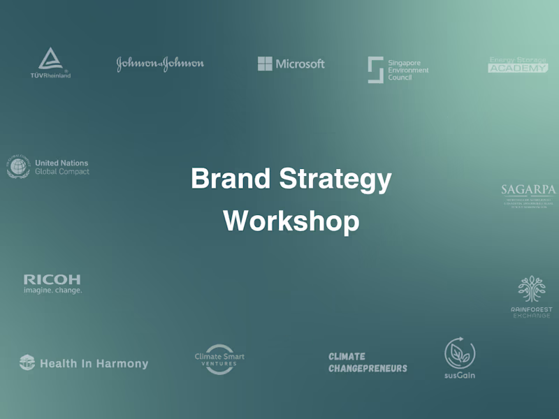 Cover image for Brand Positioning & Strategy Workshop