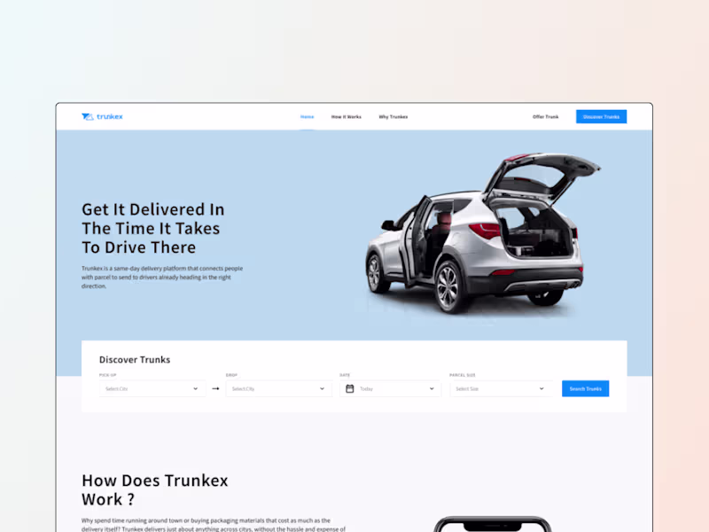 Cover image for MVP Design For TrunkEx