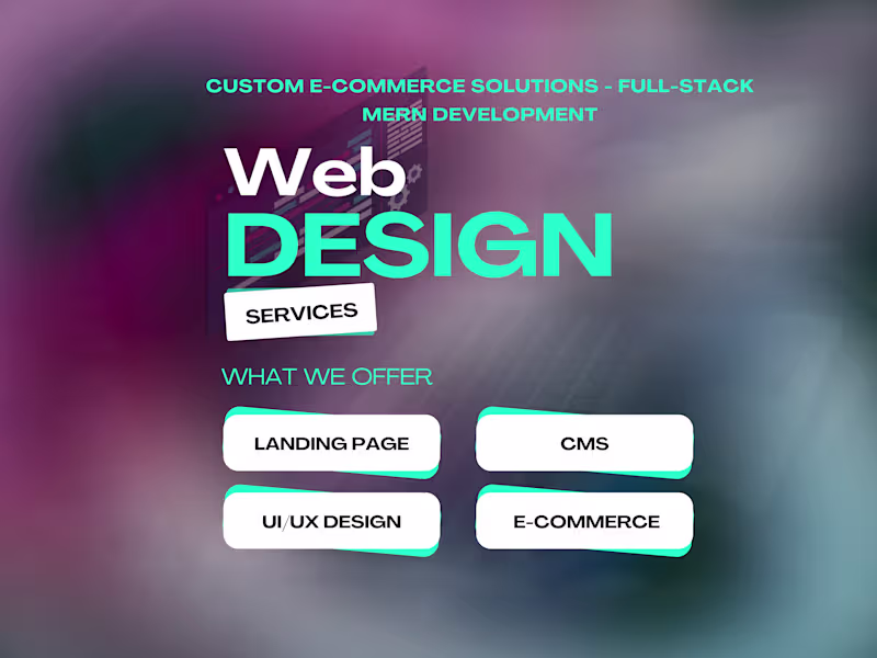 Cover image for Full-Stack E-Commerce Development | Frontend & Backend Solutions