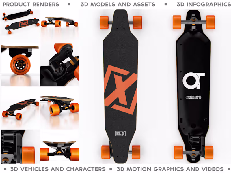 Cover image for I will do awesome 3d models and renders realistic or stylized