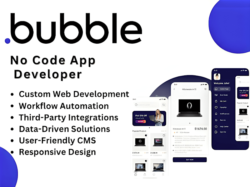 Cover image for Build Bubble MVP web app, figma to bubble bubble api integration