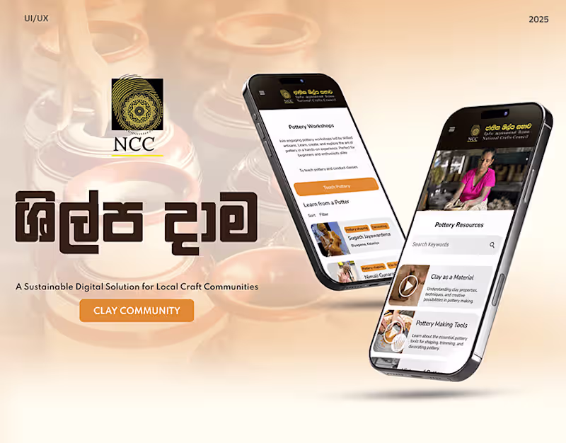 Cover image for Sustainable Digital Solution for Crafts - UX casestudy