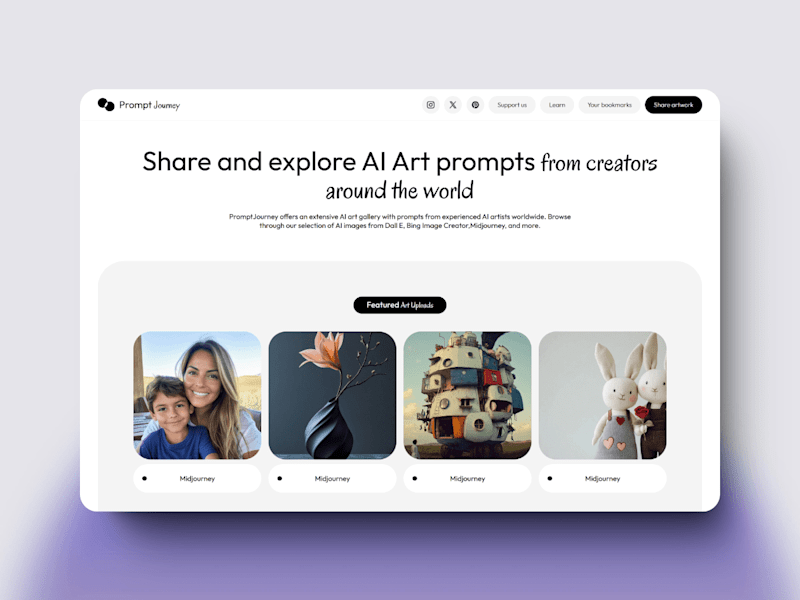 Cover image for Prompt Journey - Website design and development