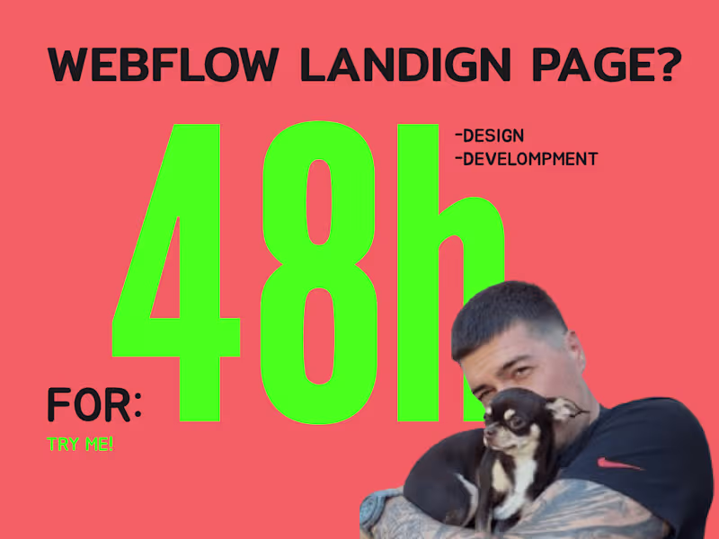 Cover image for Webflow Landing Page