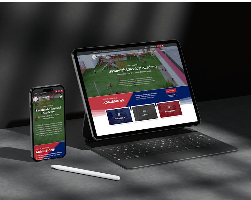 Cover image for Website Design & Development: Savannah Classical Academy