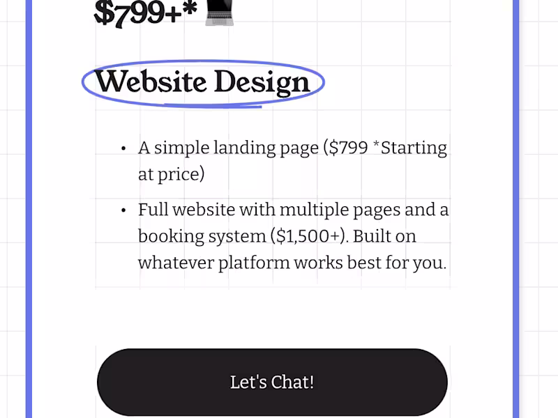 Cover image for Website Design