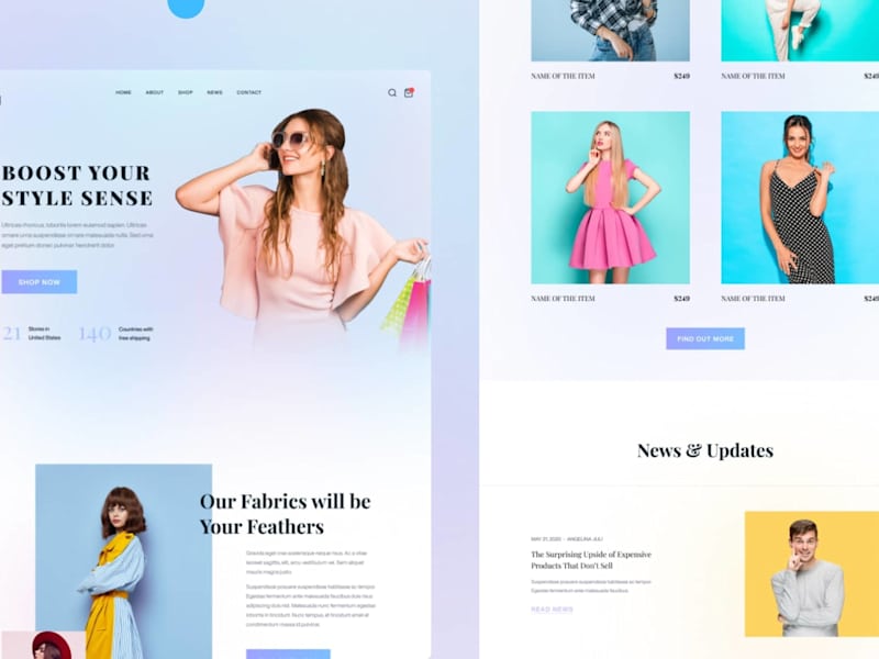 Cover image for E-commerce Website: Online Clothing Store