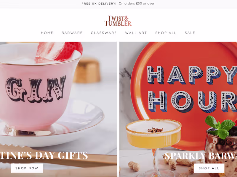 Cover image for Vintage Inspired Home Barware Brand Development & Launch