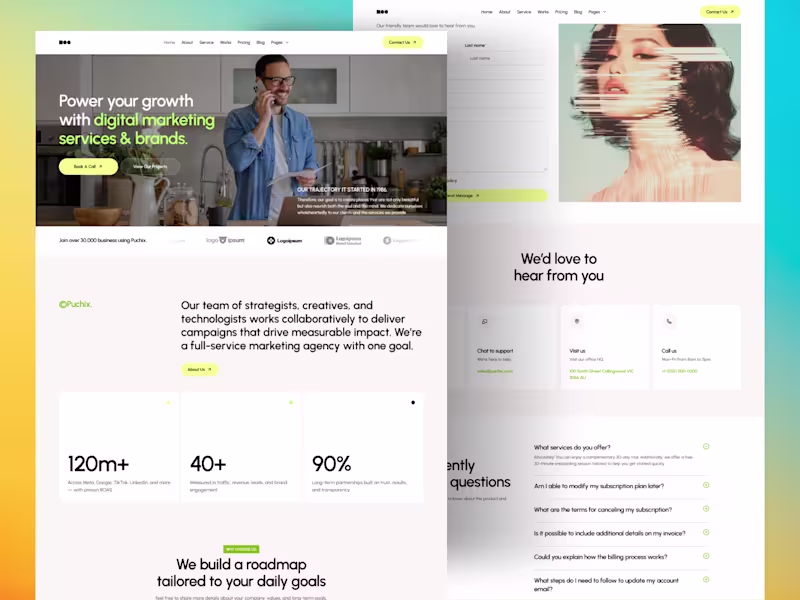 Cover image for Digital marketing website, did I cook? See live: https://puc...