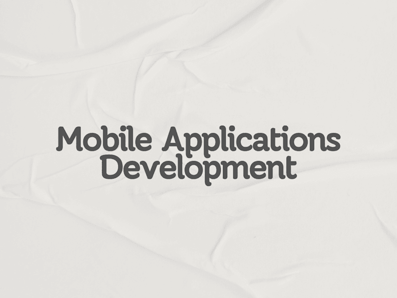 Cover image for Mobile Applications Development