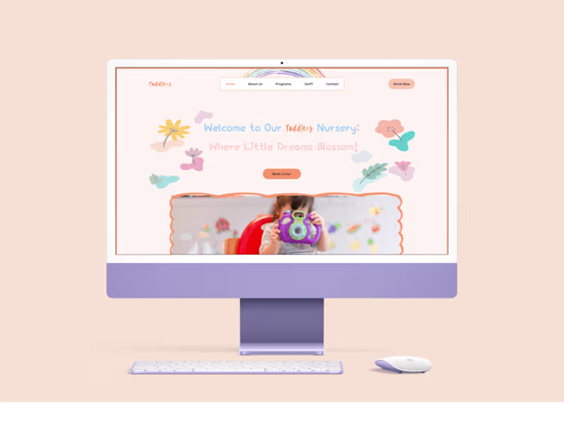 Cover image for Nursery School Website&Mobile UI/UX Design
