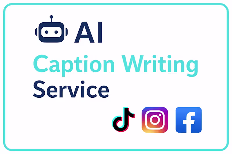 Cover image for AI Caption  Writing Service 