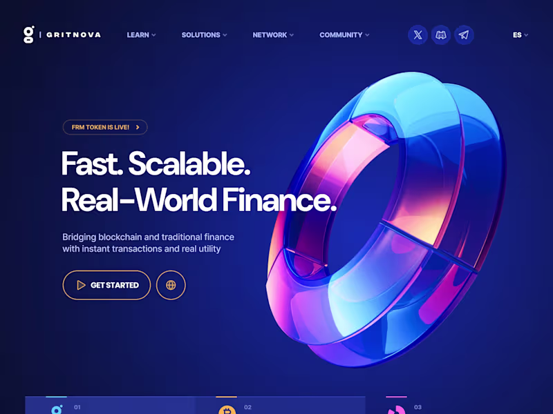 Cover image for Gritnova: A Framer Template for Web3