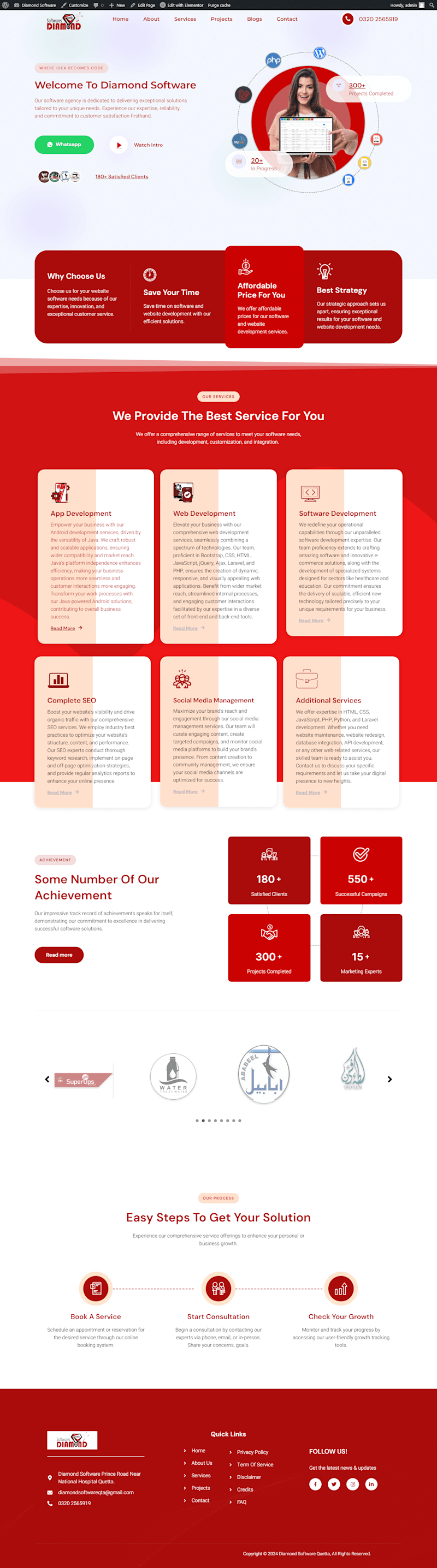 Cover image for Software Agency Website Design