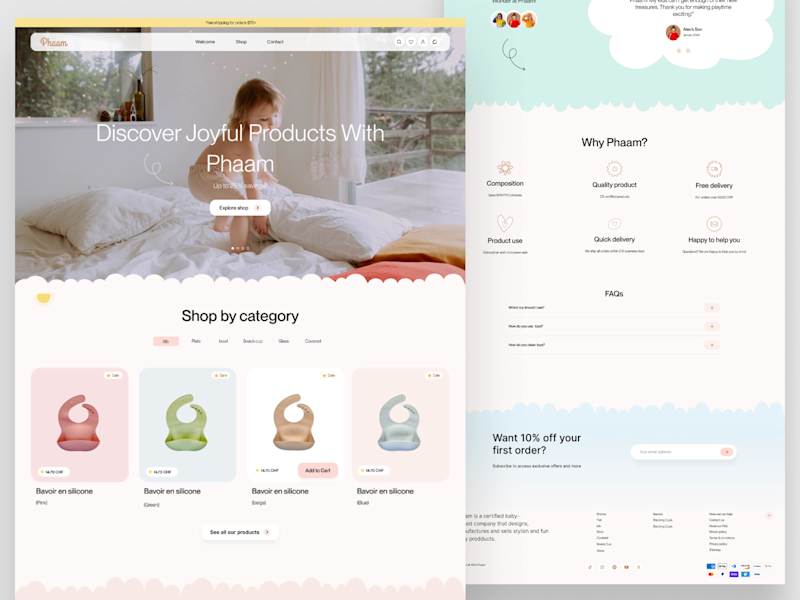 Cover image for Phaam - Joyful Product Landing Page