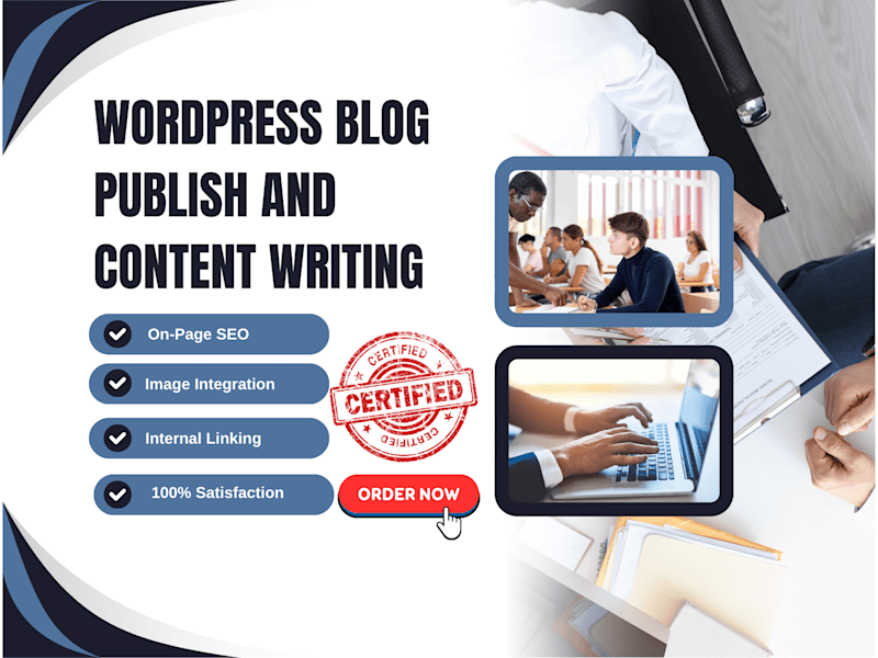Cover image for Wordpress Publishing & Content Writing Upto 2000 Words