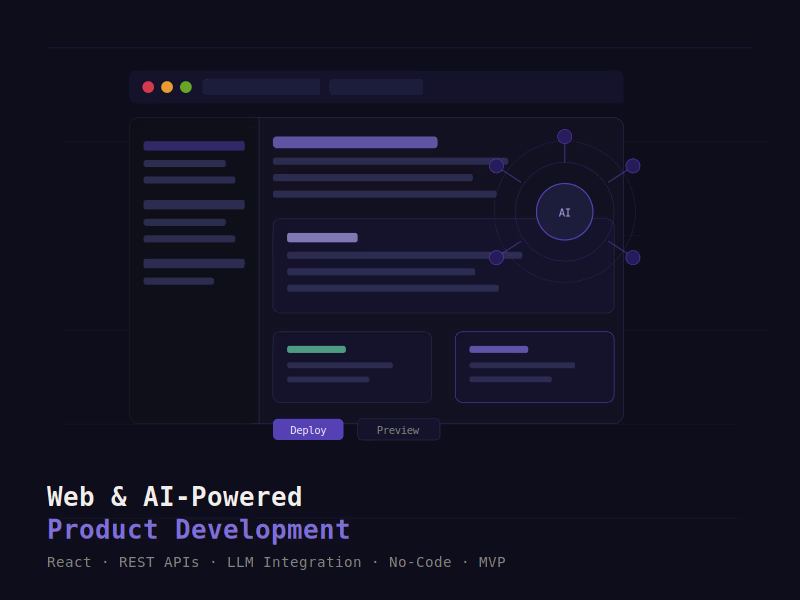 Cover image for Web & AI Powered Product Development