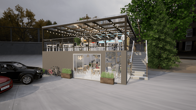 Cover image for CONTAINER VAN BAR & CAFE RESTAURANT