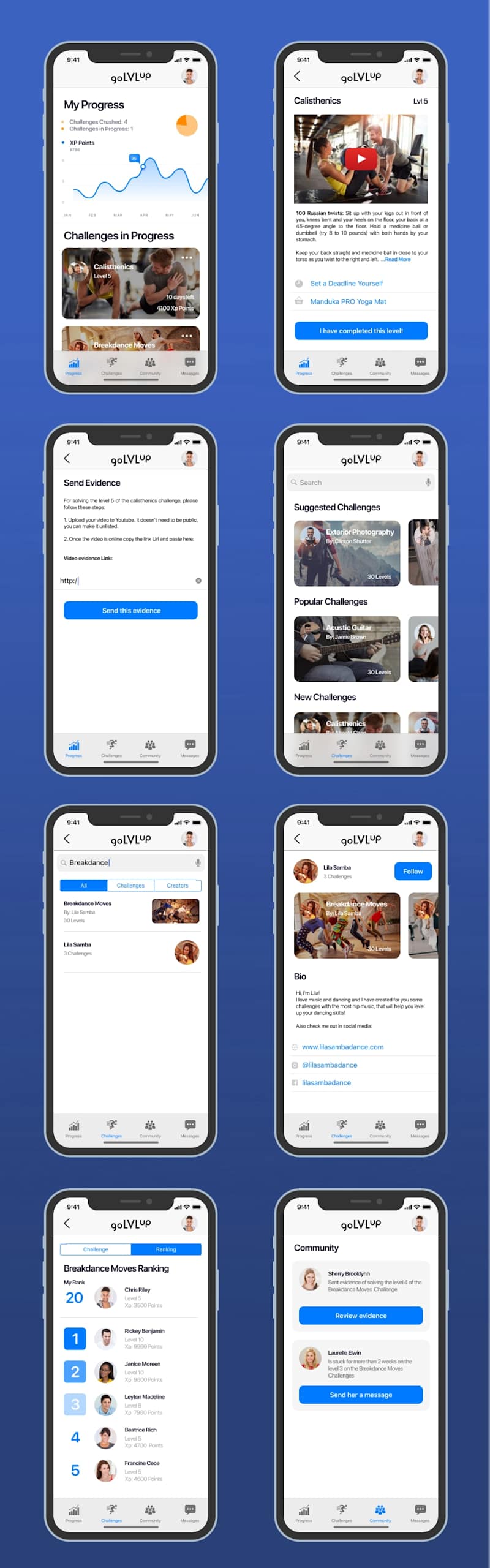 Cover image for GoLvlUp: Fitness & challenges app
