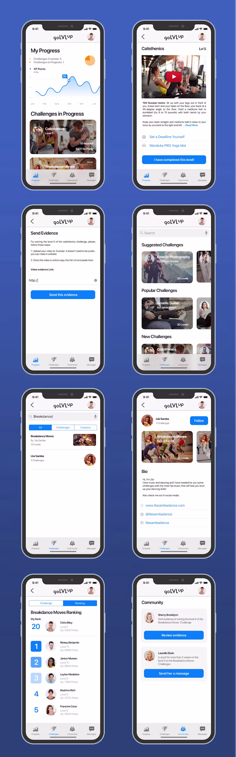Cover image for GoLvlUp: Fitness & challenges app