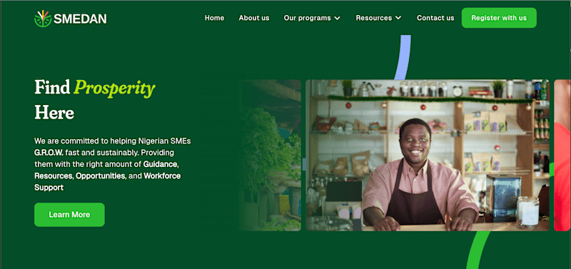 Cover image for SMEDAN Website Redesign