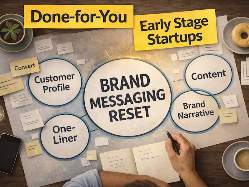 Cover image for Done-for-You Brand Messaging Reset for Early-Stage Startups