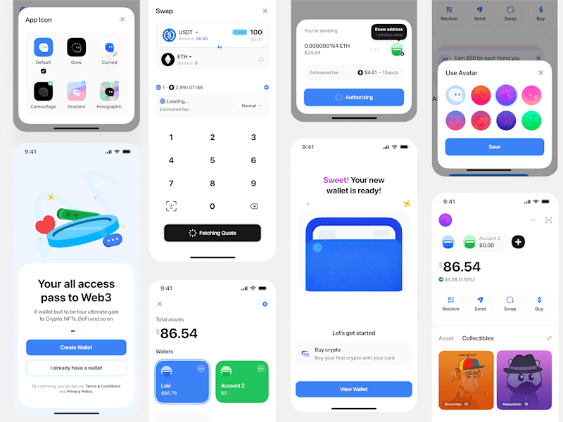 Cover image for Mobile Application Design - Modern Cryptocurrency Wallet