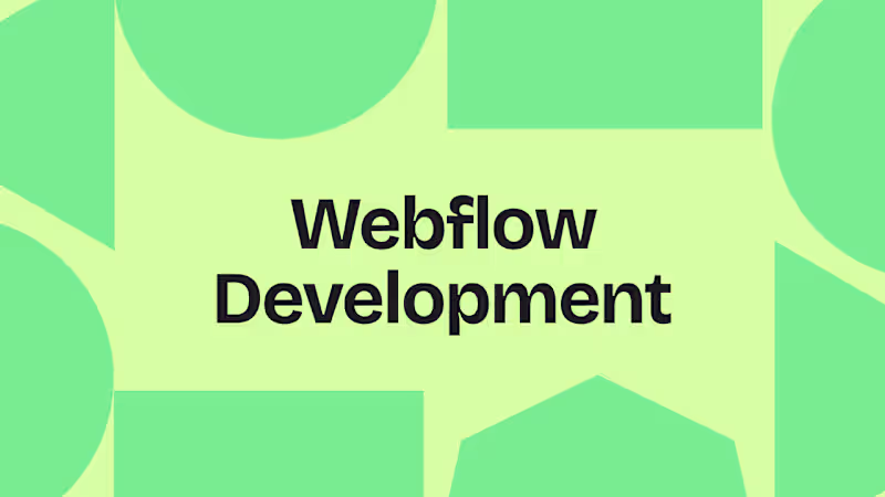 Cover image for Webflow Development: Custom, responsive, & seamless.